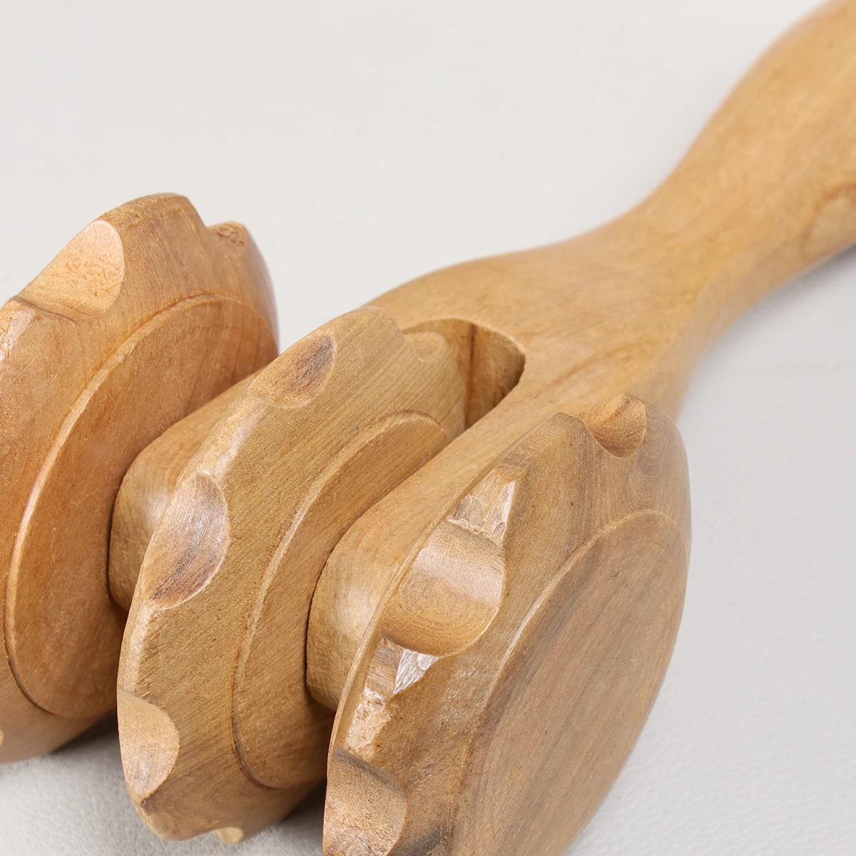 

Wooden Massage Roller Hand Held Full Body Massager Durable Bamboo Stick Manual Back Tool For Legs Neck Muscle Relief