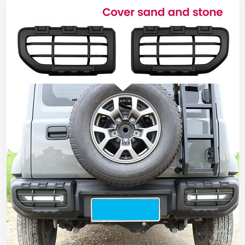 

A22F-2Pcs Car Rear Fog Light Cover Accessories For Suzuki Jimny JB64 Sierra JB74W 2019-2023 Rear Taillight Protective Cover