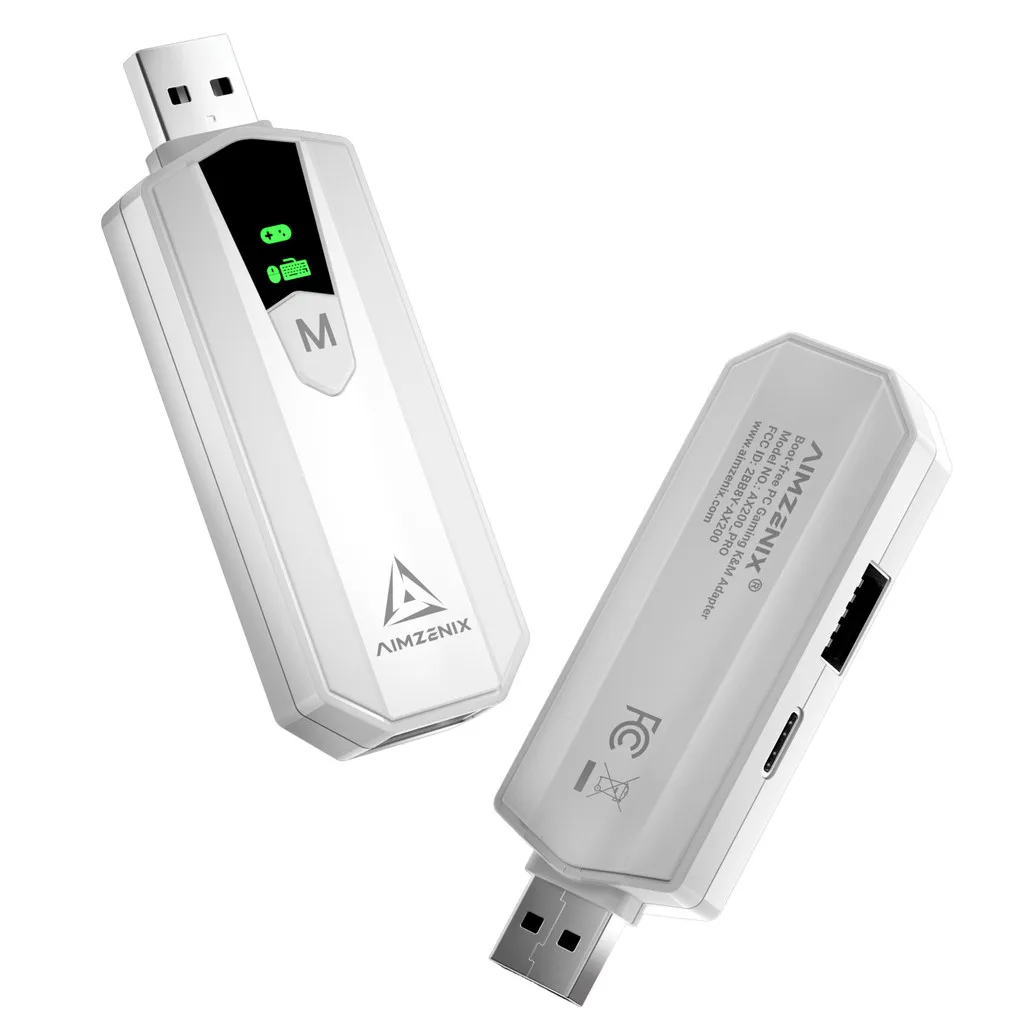 

AIMZENIX AX200PRO Адаптер для клавиатуры и мыши, высокопроизводительный конвертер | Совместим с популярными играми FPS. | Платформа ПК и НС