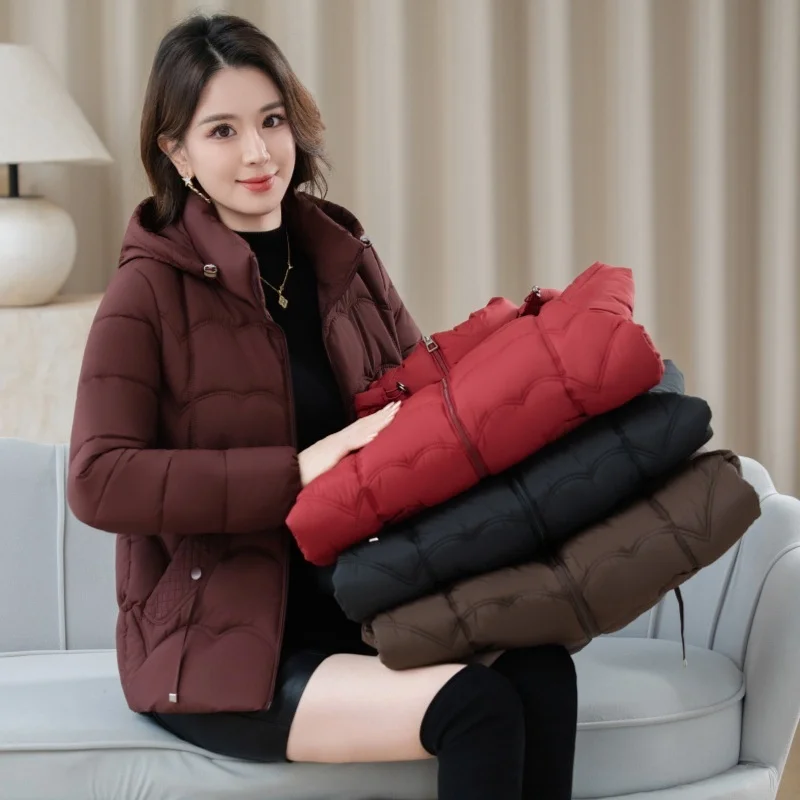 

Grandma's Winter Cotton Jacket Short down Coat Women's 60 Year Old Lady Fashionable Thick Knitted Cotton Clothes for Elderly ...