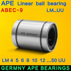 4PCS  APE Bearing LM8UU LM3UU LM10UU LM16UU LM6UU LM12UU LM4UU LM5UU linear bushings CNC linear bearings  linear axis parts