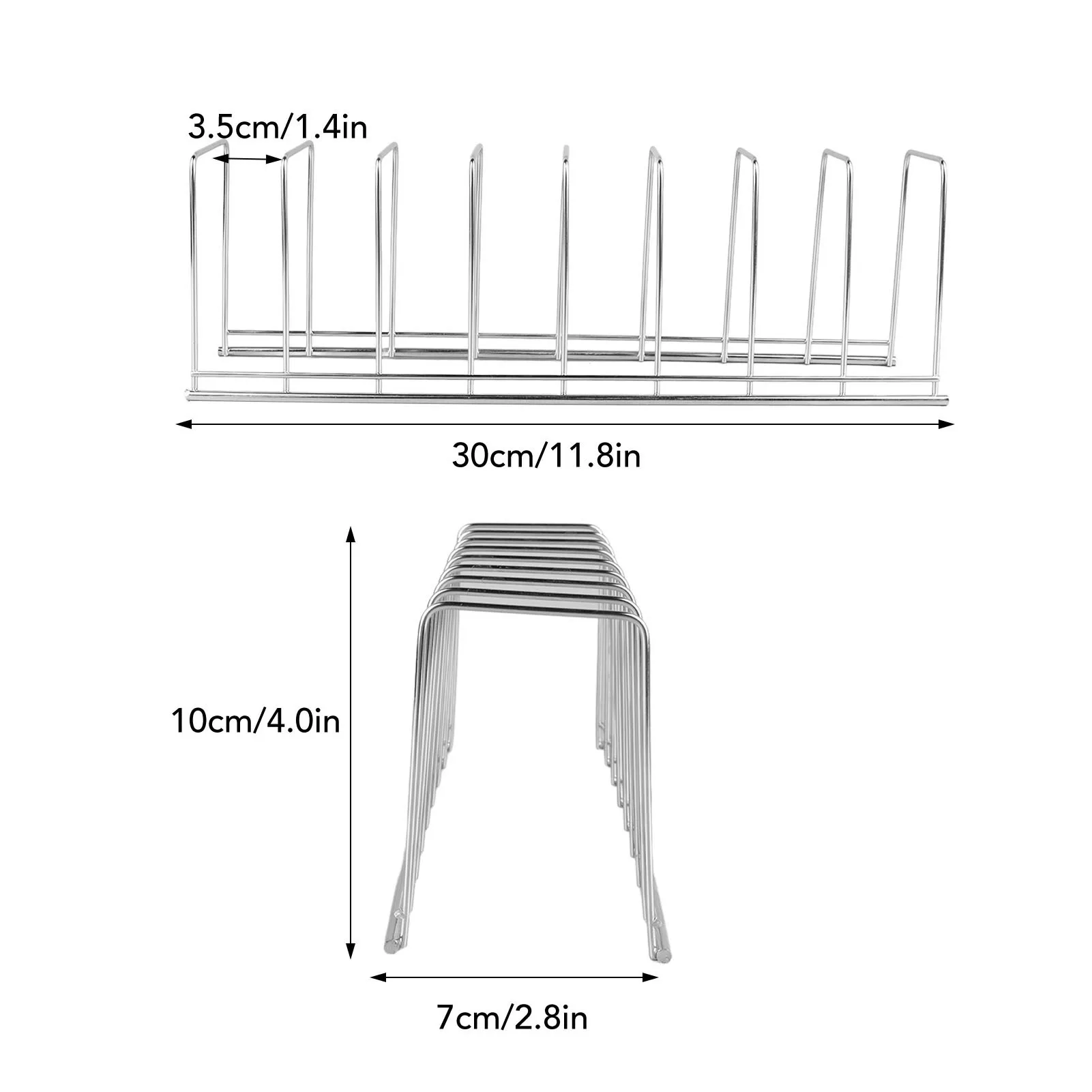 Organisateur de couverts de cuisine, égouttoir en acier inoxydable, Durable/résistant à la rouille, réutilisable pour la vaisselle de table, couvercle de Pot, outil de rangement 2 pièces