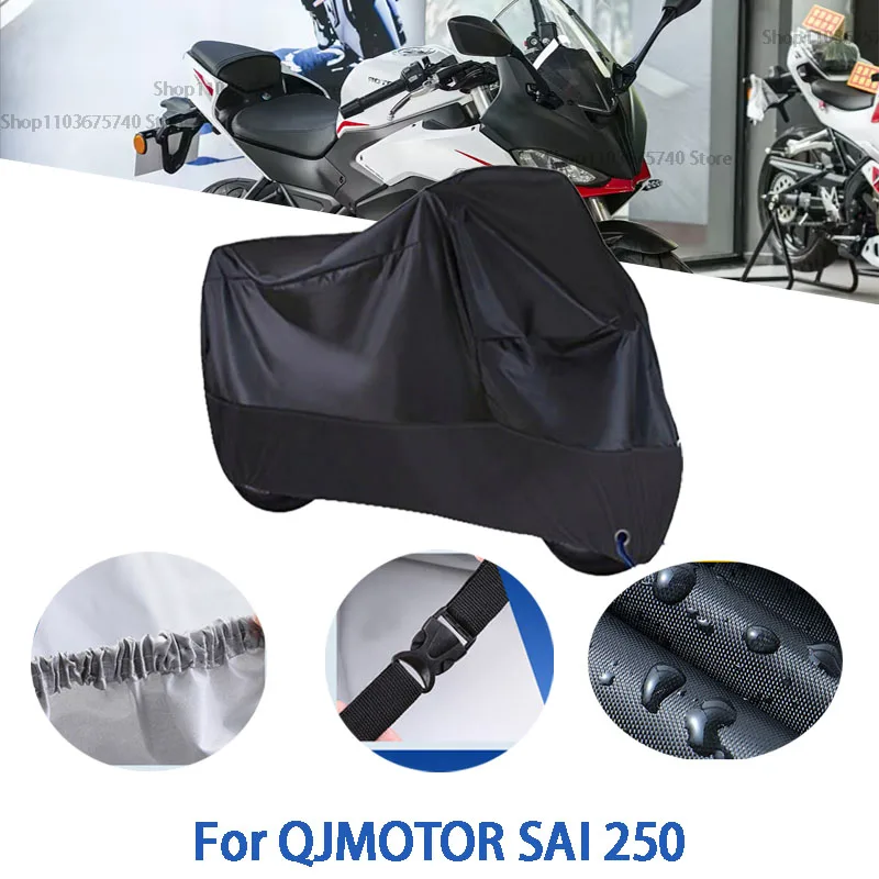 

Motorcycle Full Covers For QJMOTOR SAI 250 Car Outdoors Sun Protection Dust No Ear Thickened Oxford Clothcover Accessories