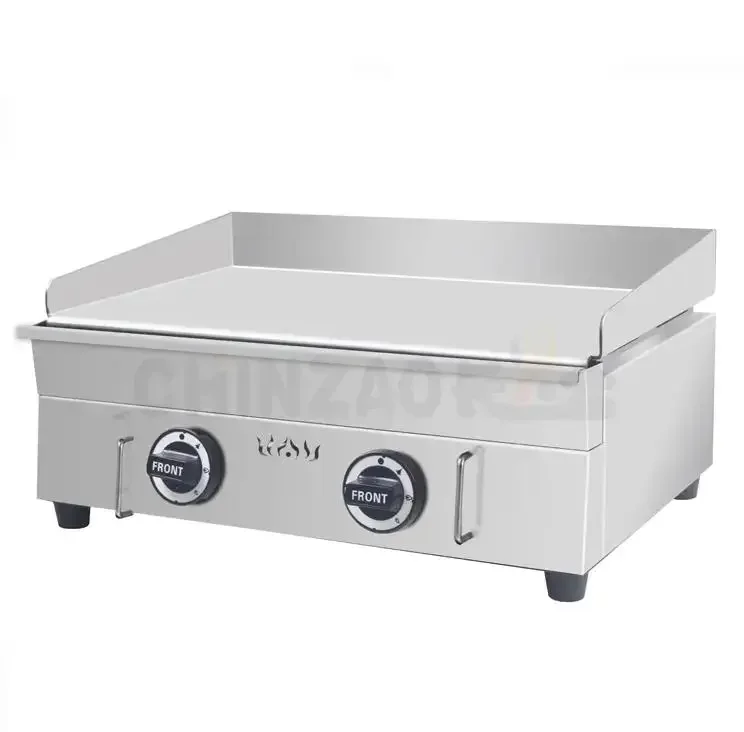 

Factory Supply 54cm Stainless Steel Gas Grill Commercial Flat Top Grill Counter Top Griddle Gas Griddle