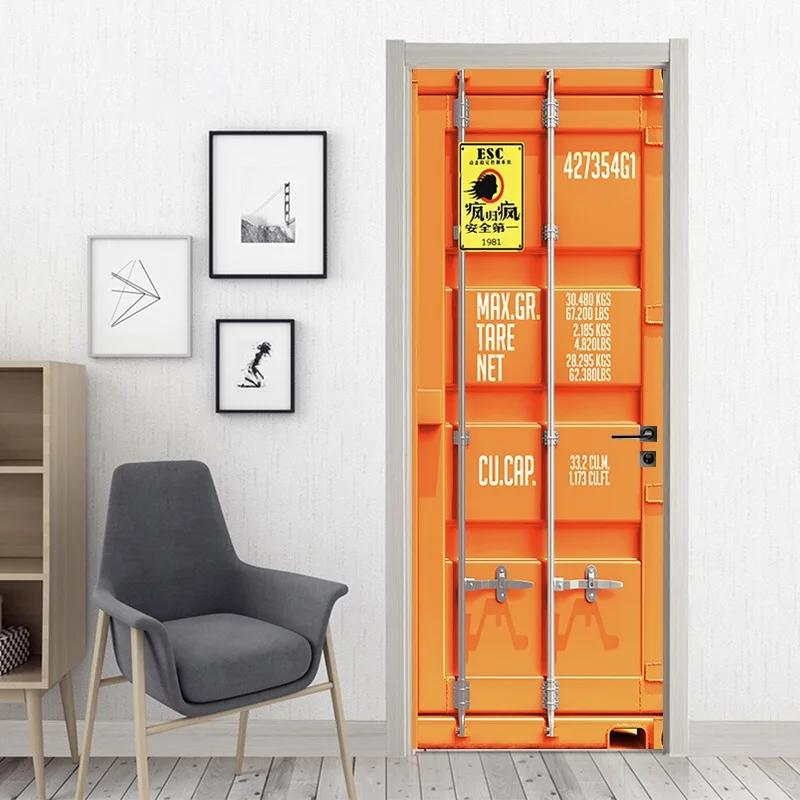 Wallpaper For Doors Decorative Vinyl Wallpaper On The Renovation Poster Adhesive House Sticker Custom