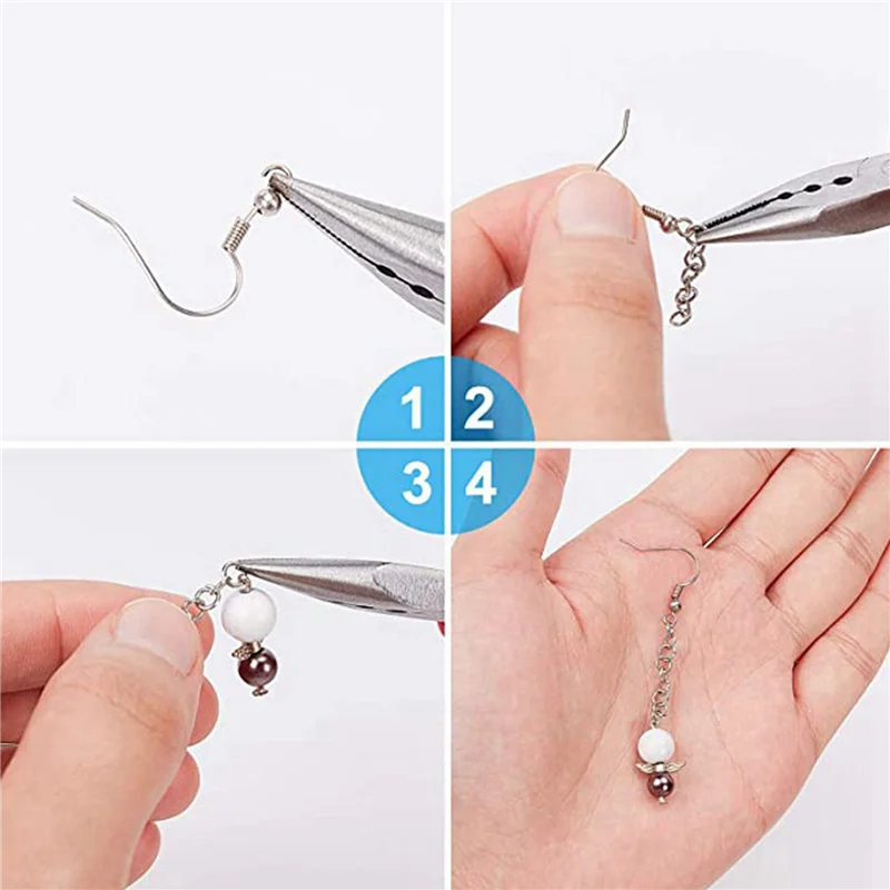 

AA21-2 упаковка 45, стальные инструменты для обжима бусин, обжимной пресс, плоскогубцы для изготовления ювелирных изделий, красный цвет