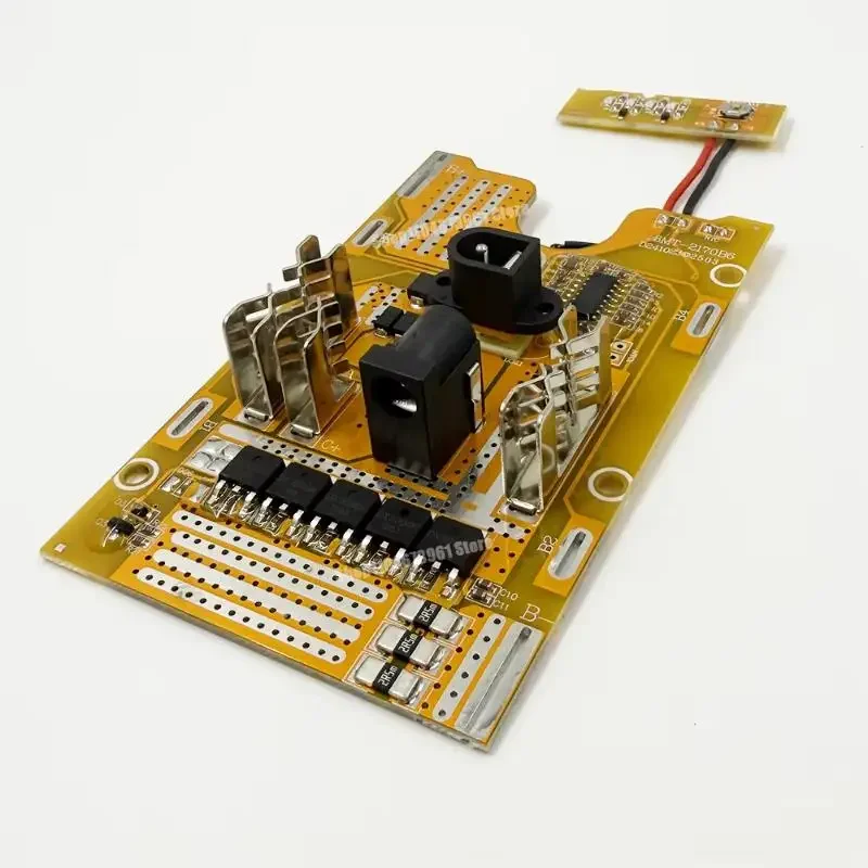 1 قطعة حزمة البطارية واجهة دبوس الملحقات 21 فولت أدوات كهربائية 21700 بطارية ليثيوم PCB حماية لوحة دوائر كهربائية BMS #2