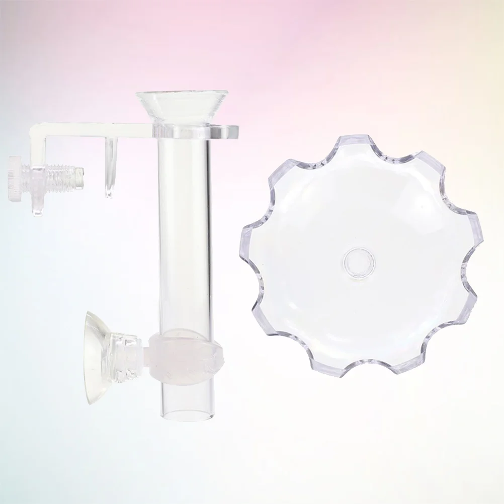 

20Cm Shrimp Feeder Tube Acrylic Aquarium Feeding Tray for Crystal Shrimp Tank Mount Sucker Hook Included