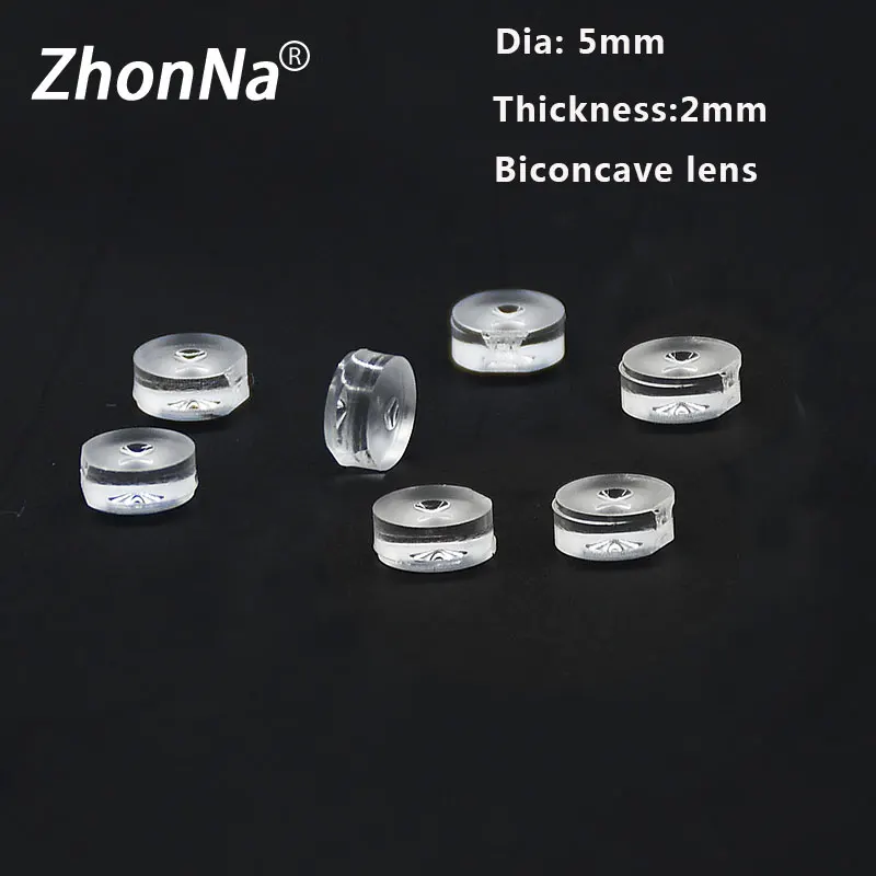 

Beam Expansion Lens 5mm diameter Biconcave Focusing Lens Dot Laser Light Source Focus 300-1100nm Wavelength PMMA Material