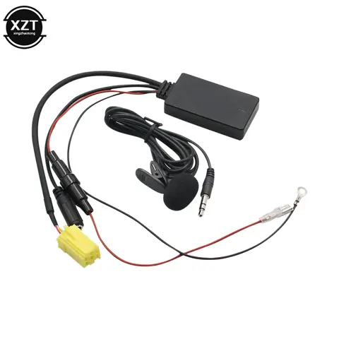 HIFI Car Audio Bluetooth Cable Adapter Microphone MIC AUX IN Music for Fiat Alfa Benz SMART 451 Car Bluetooth Music Player