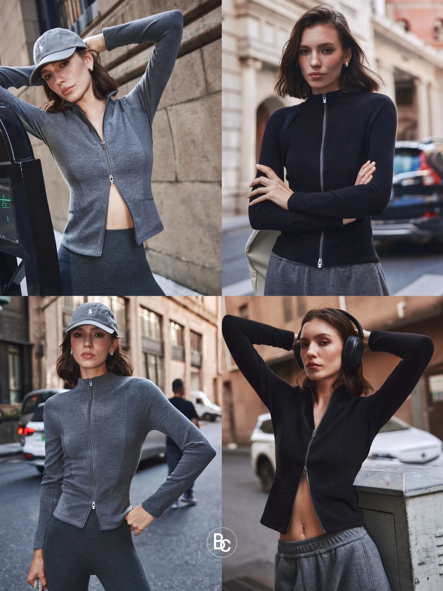 

Betchow Camere Stand Collar Double Sided Floing Heating Base irt Bla ey Inner Wear Commute Sle Slim Fit Long Sl...