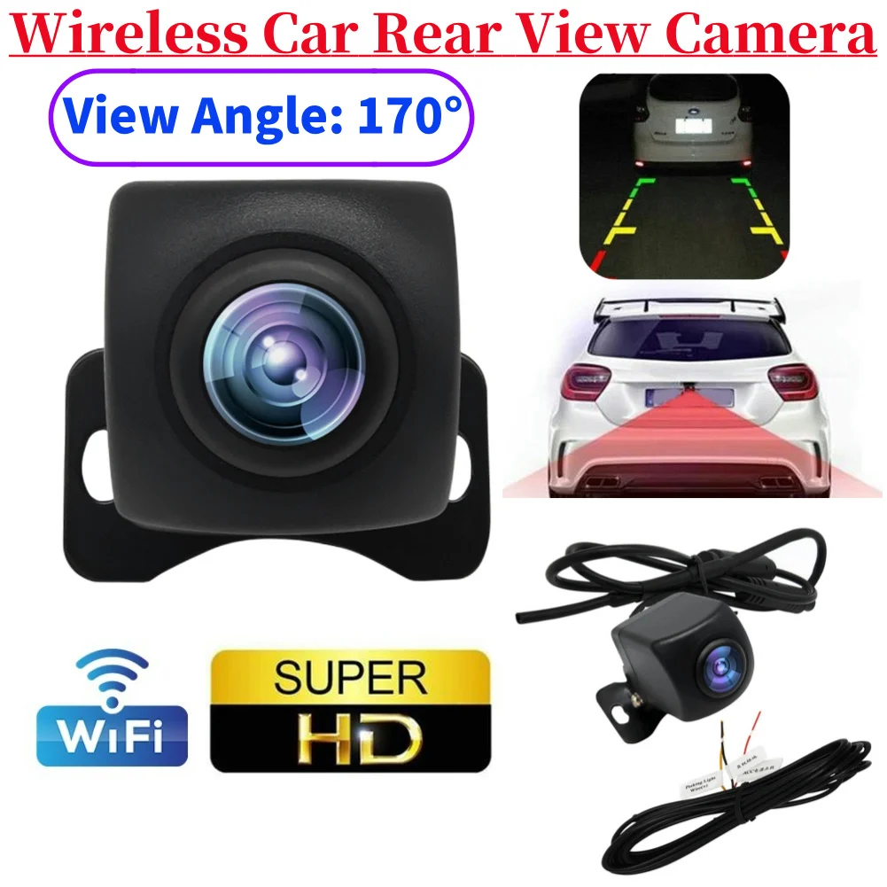 WIFI Reversing Camera 170 Degree Wireless Car Rear View Camera Right Blind Spot Camera HD Night Vision for Vehicle Auto Truck