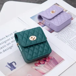 Diamond Leather mini Messenger Bag With Chain Luxury Shockproof fashion For Samsung Galaxy Z Flip 3 4 5 2 6 7 OPPO Find N2 Flip