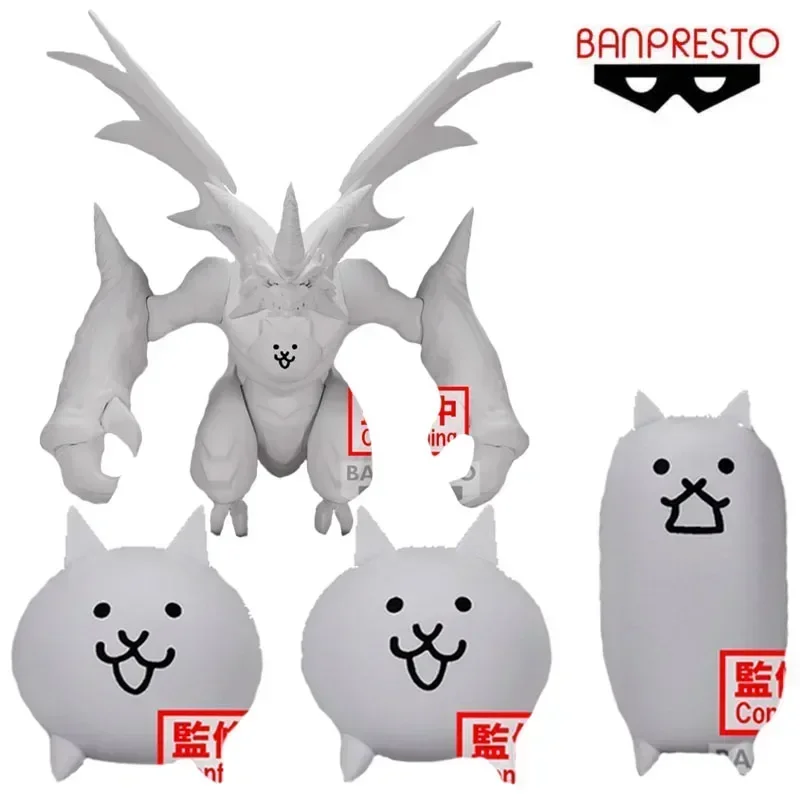 Bandai asli Battle Cats Anime Figure Wall Meow Star Man Dragon Meow Star Man Action Figure mainan untuk anak laki-laki anak perempuan hadiah anak-anak