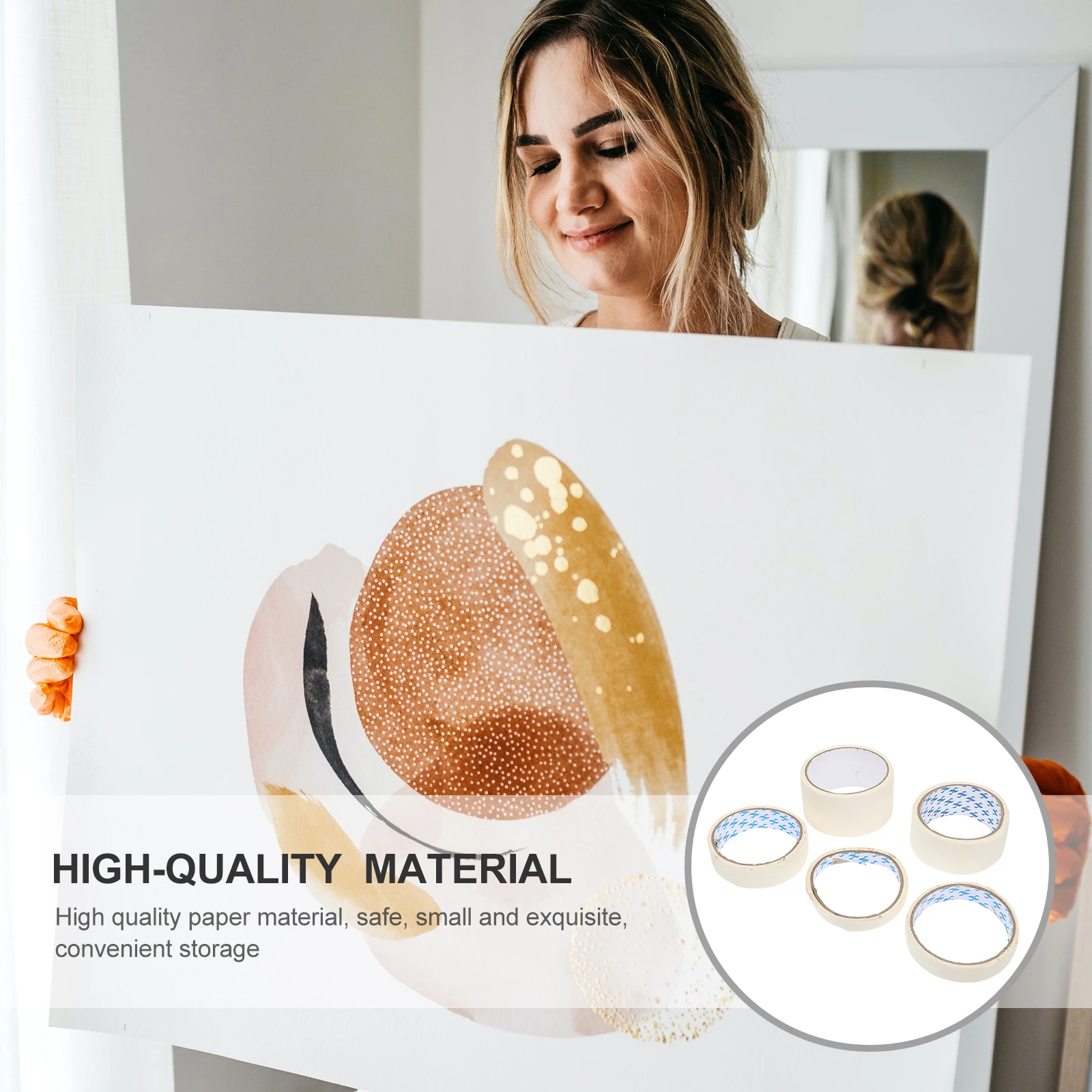 

5-рулонная блокирующая лента, маскирующая текстурированная бумага, цветные ленты для рукоделия для детей