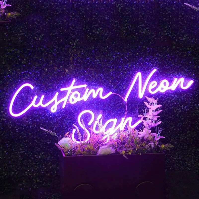 High Quality Waterproof Neon Wedding Signs Valentine's Day Garden Party Custom Neon Signs