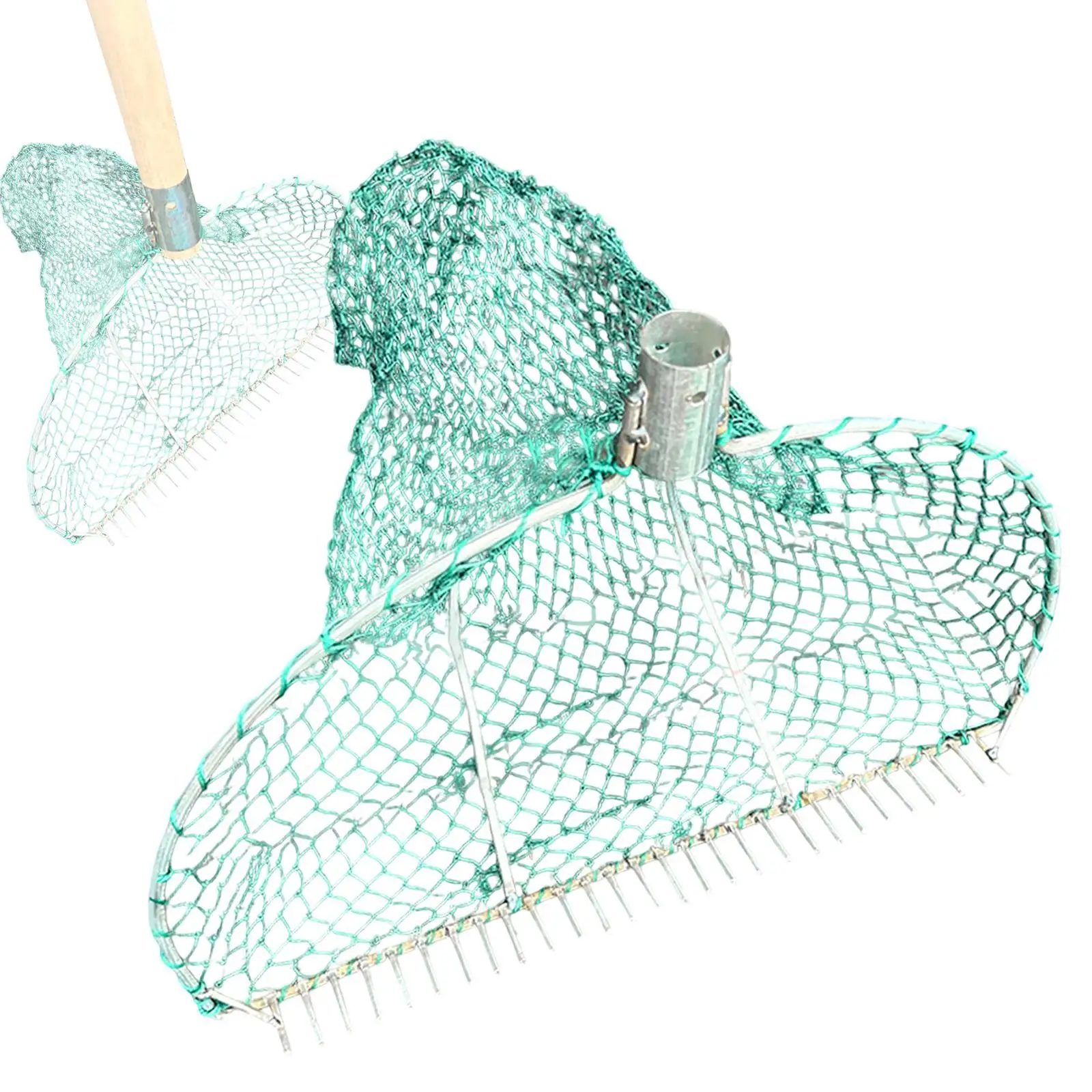 

Сачок-грабли с сеткой, утолщенный, легкий, удобный для переноски, инструмент для выкапывания моллюсков, для рыбалки на реке, на открытом воздухе, для сбора морепродуктов, крабов