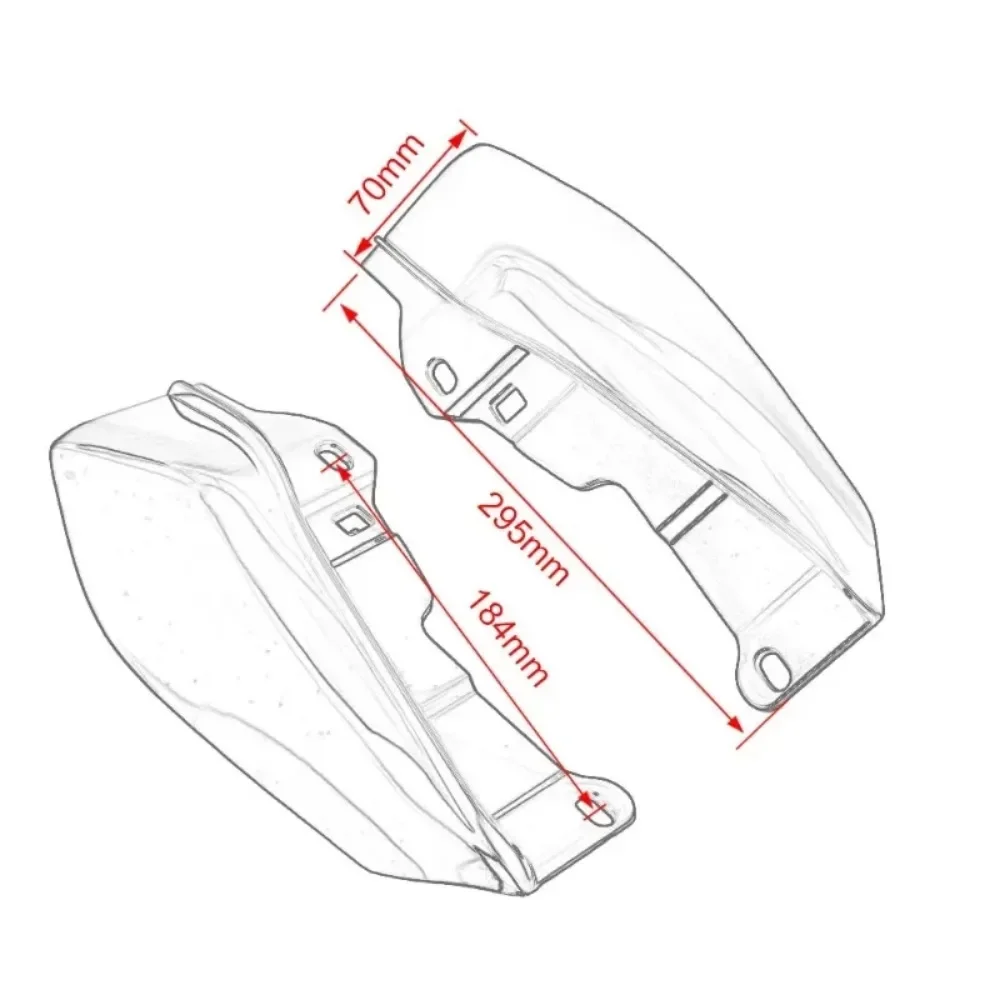 

2009-2016 for Touring Electra Street Glide CVO Ultra Road King Motorcycle Heat Shield Mid-Frame Air Deflector Trim
