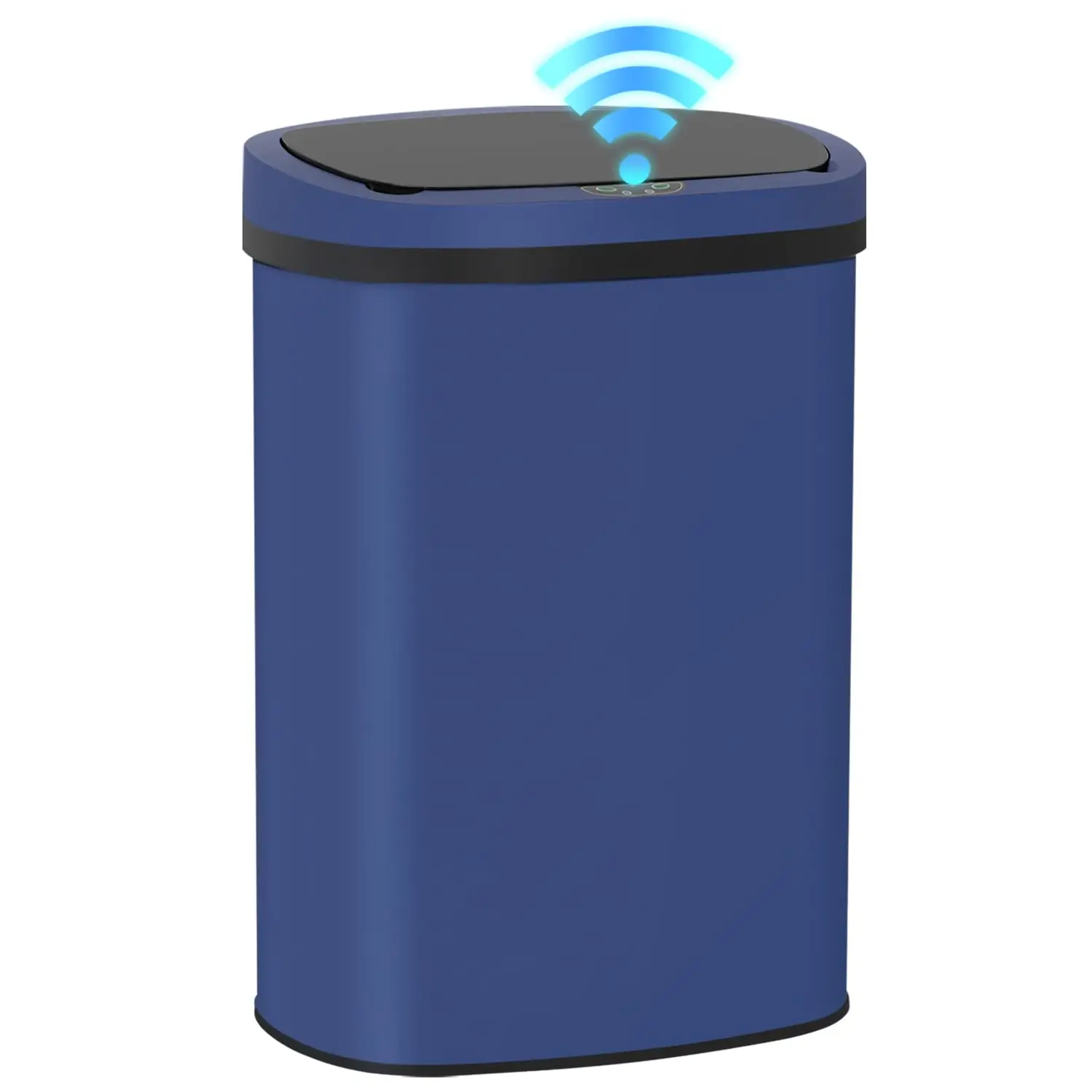 

50L Touchless Motion-Activated Kitchen Trash Can, Deep Blue – Fingerprint-Resistant Stainless Steel, Automatic Sensor Bin