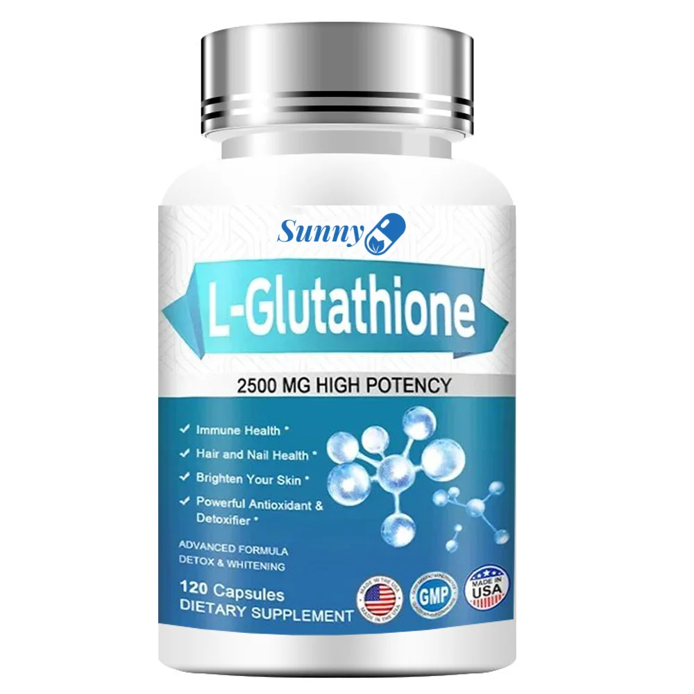 Liposomal Glutathione 2500mg Antioxidant for Clear Skin and Circulatory Health, Non-GMO, Gluten-Free