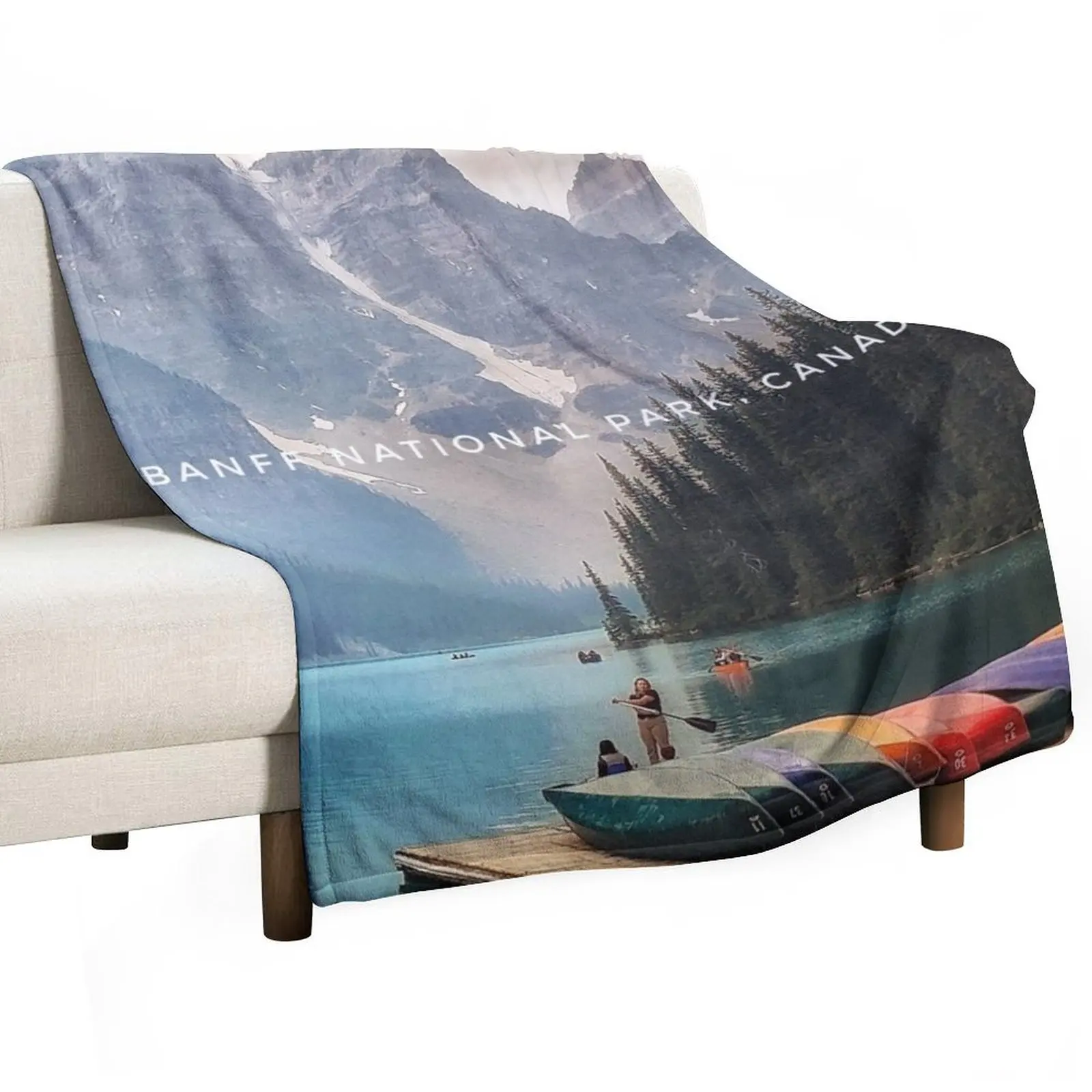 National Parks Canada Throw Blanket Thin Fashion Sofas Camping wednesday halloween Sofa Throw Blankets