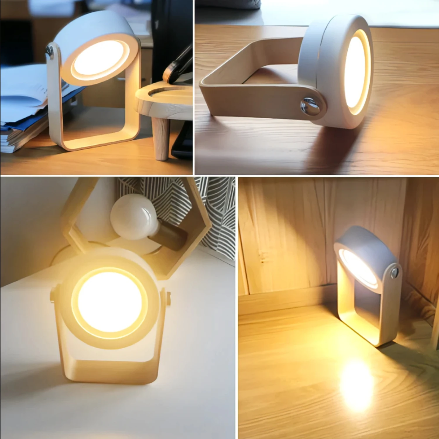 Lámpara LED portátil para mesita de noche, recargable por USB, diseño plegable compacto, envío gratuito, mejora la decoración con L versátil