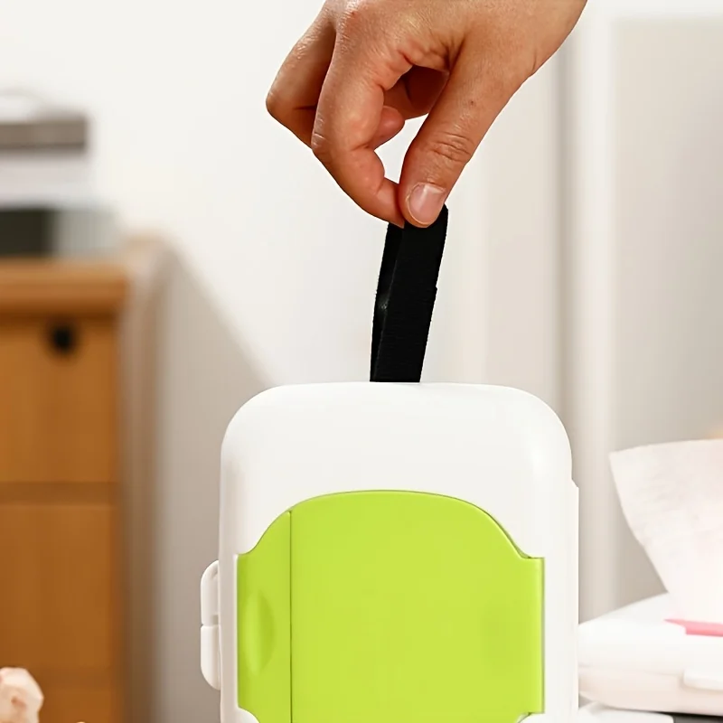 Wipes Dispensers Refillable Wipe Holder Baby Wipe Box Case for Indoor Outdoor Reusable Travel Wet Wipe Container view 6
