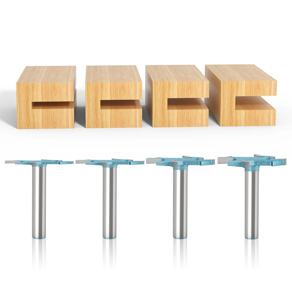 6mm 6.35mm Shank Router Bit  Milling Cutter Milling Cutter For Wood Metal Carbide Router Bits Woodworking Tools 6mm Cutter Dia