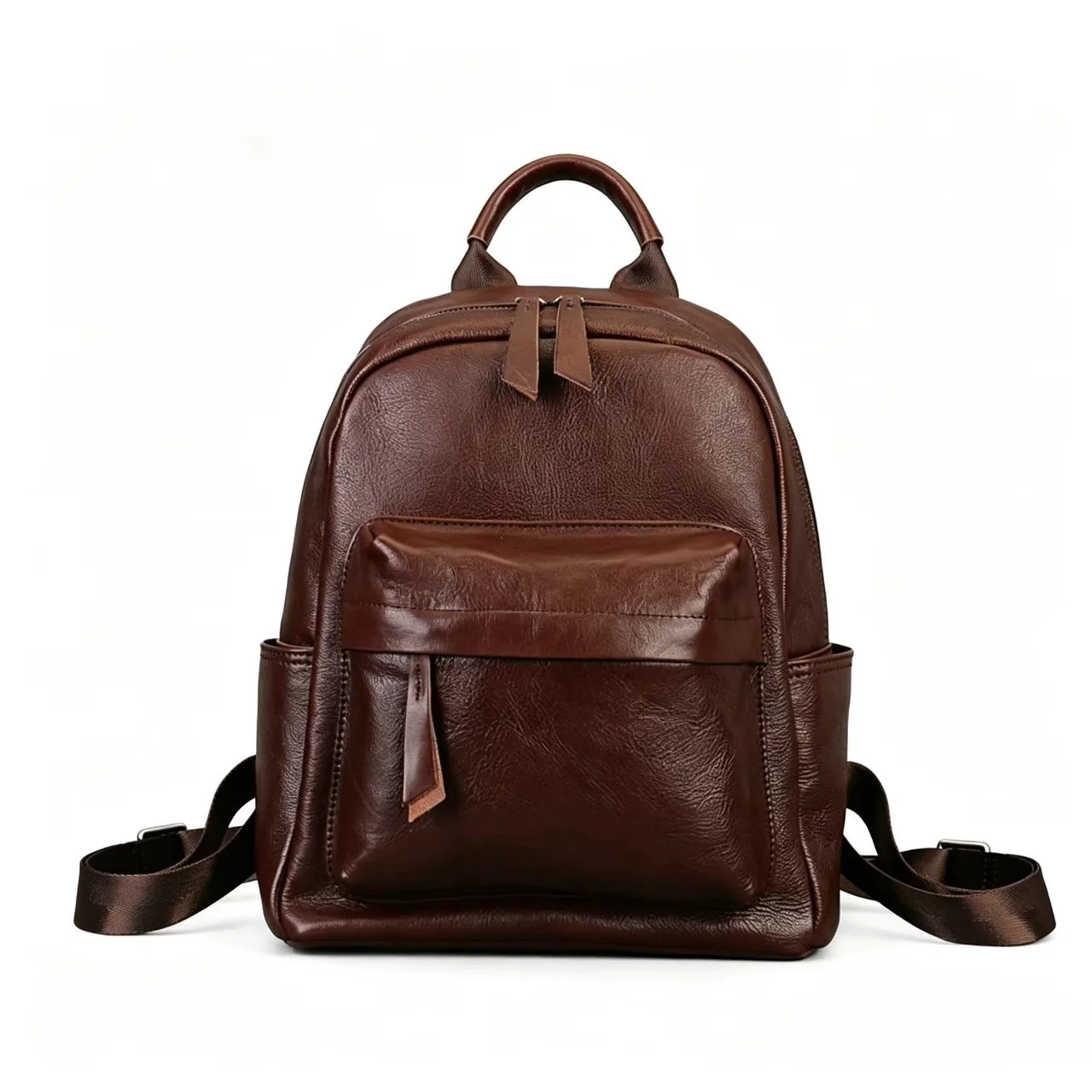 

Vintage Genuine Leather Backpack Woman First Layer Cow Leather Shoulder Bags Fashion Ladies Cowhide Travel Tote Bag 2026 New