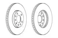 Store code: DDF810 for brake disc (5 wheel bolt) VECTRA B SPEEDSTAR