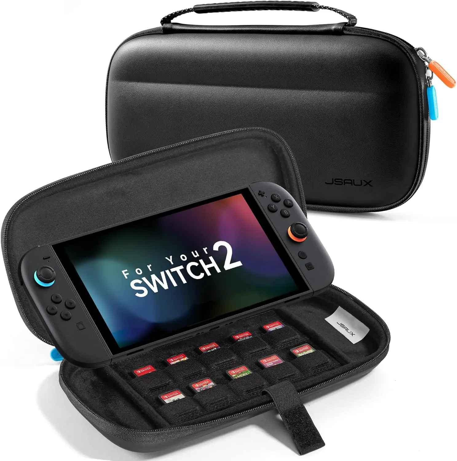 

Slim Carrying Case for Nintendo Switch 2 2025, Travel Case Hard-Shell with 10 Game Card Slots, Switch 2 Protector Accessories