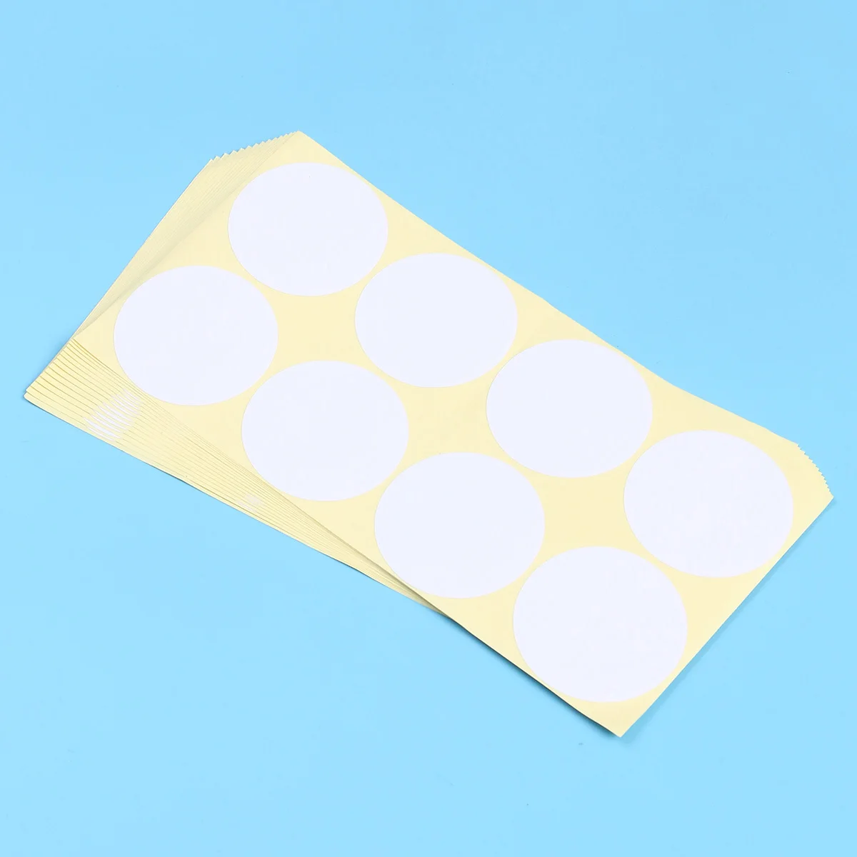 Round Blank Sticker Labels Heavy Duty Adhesive Paper For Organization Price Marking Home Office School Classroom Use