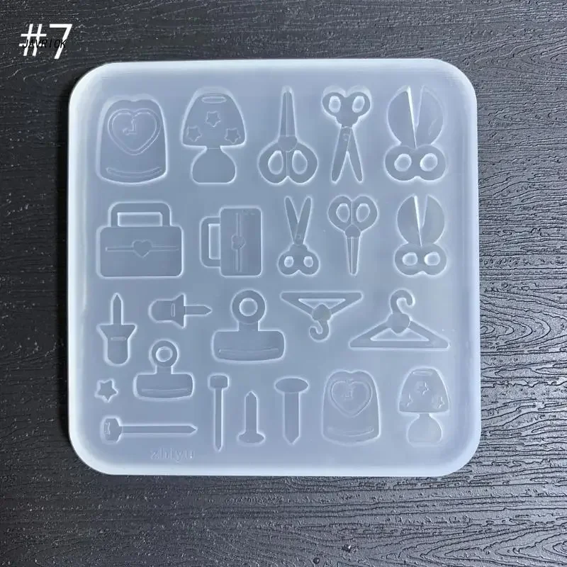 Bowknot Star Tennis Silicone Mold Card Accessory Resin Mold Keychain Earring Pendant Epoxy Mold DIY Craft Tool