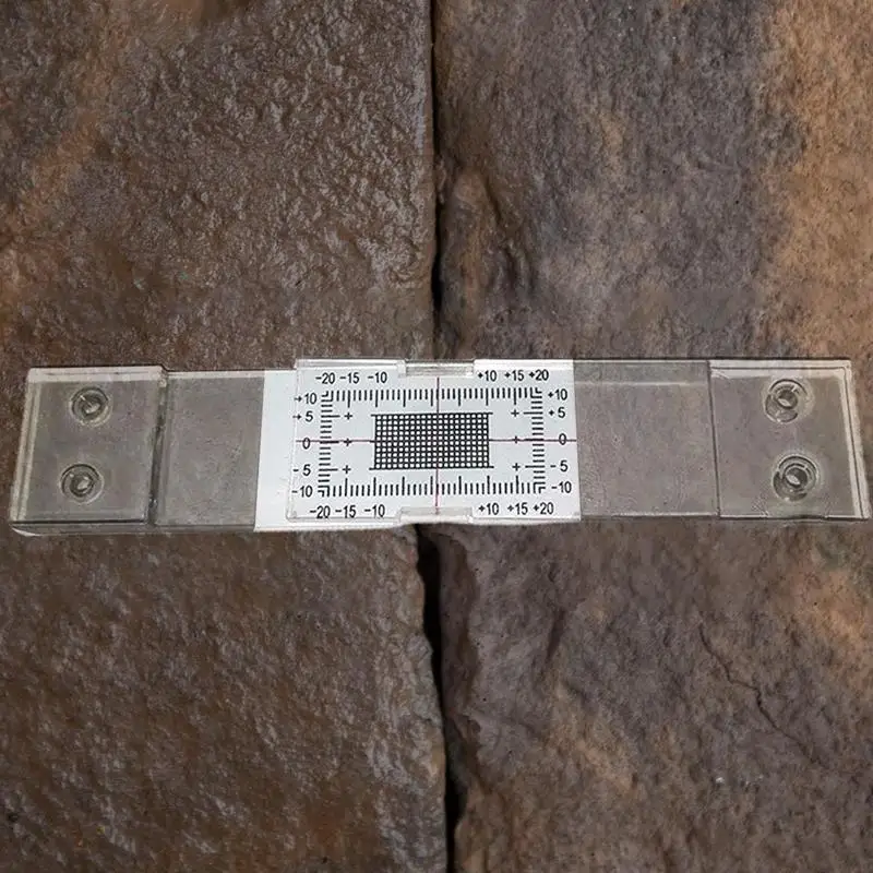 

building wall standard crack monitor Gap measuring instrumentacrylic corner crack comparison caliper used to monitor wall crack