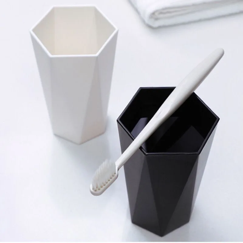 Home North European color diamond wash cup Brushing cup plastic fashion simple creative mouthwash cup