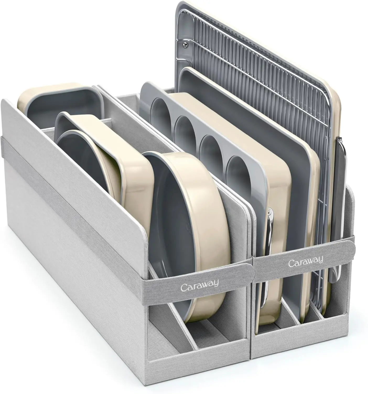 

Nonstick Ceramic Bakeware Set 11-Piece - Baking Sheets, Pans, Cooling Rack - PTFE & PFOA Free - Cream