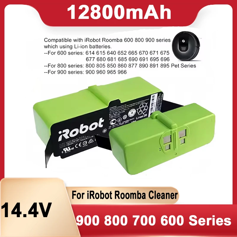 

Original 12800mAh Li-ion Battery for iRobot Roomba 680 Robots 500 600 700 800 900 Series 595 670 671 675 677 681 685 690 691 695