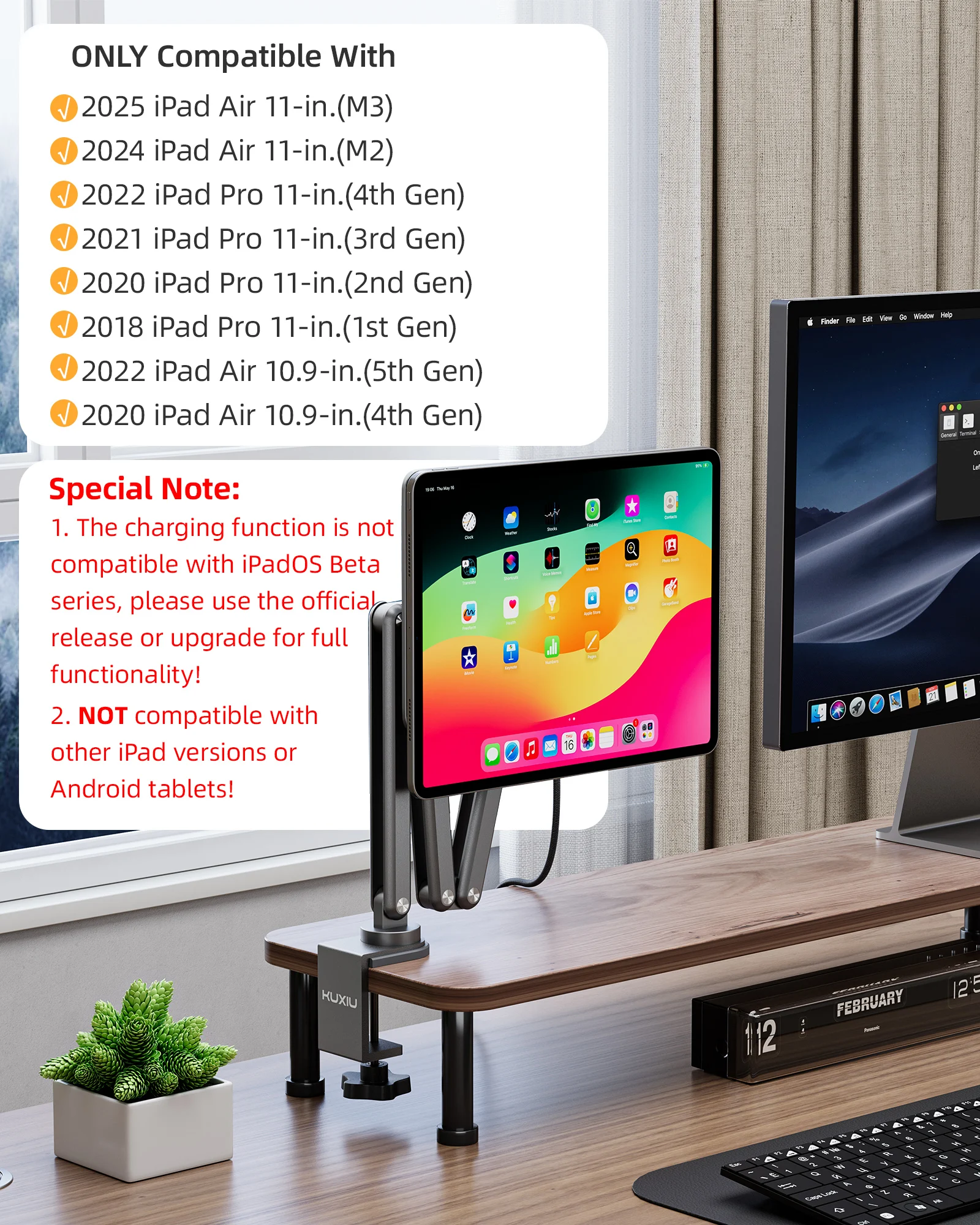 KUXIU X36 PRO MAX Magnetic Wireless Charger Holder For iPad Pro