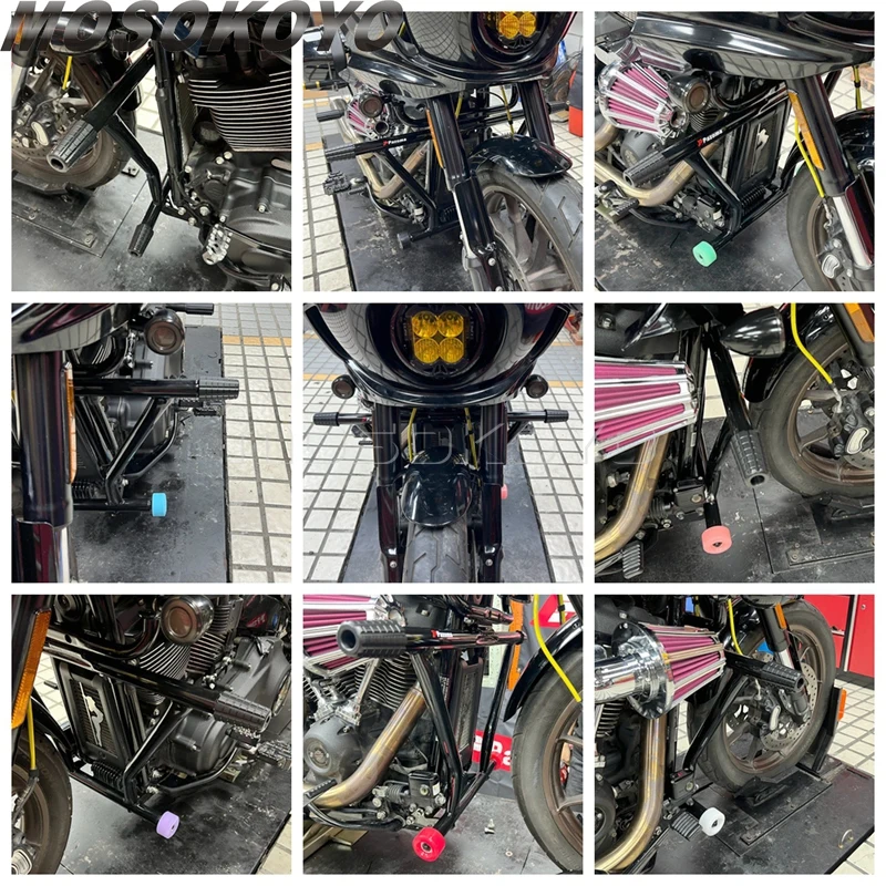 Jaula protectora para motor de motocicleta, barra parachoques de carretera, Protector contra caídas de pasajero para Harley Softail Low Rider ST 117 FXLRST 2022-2025