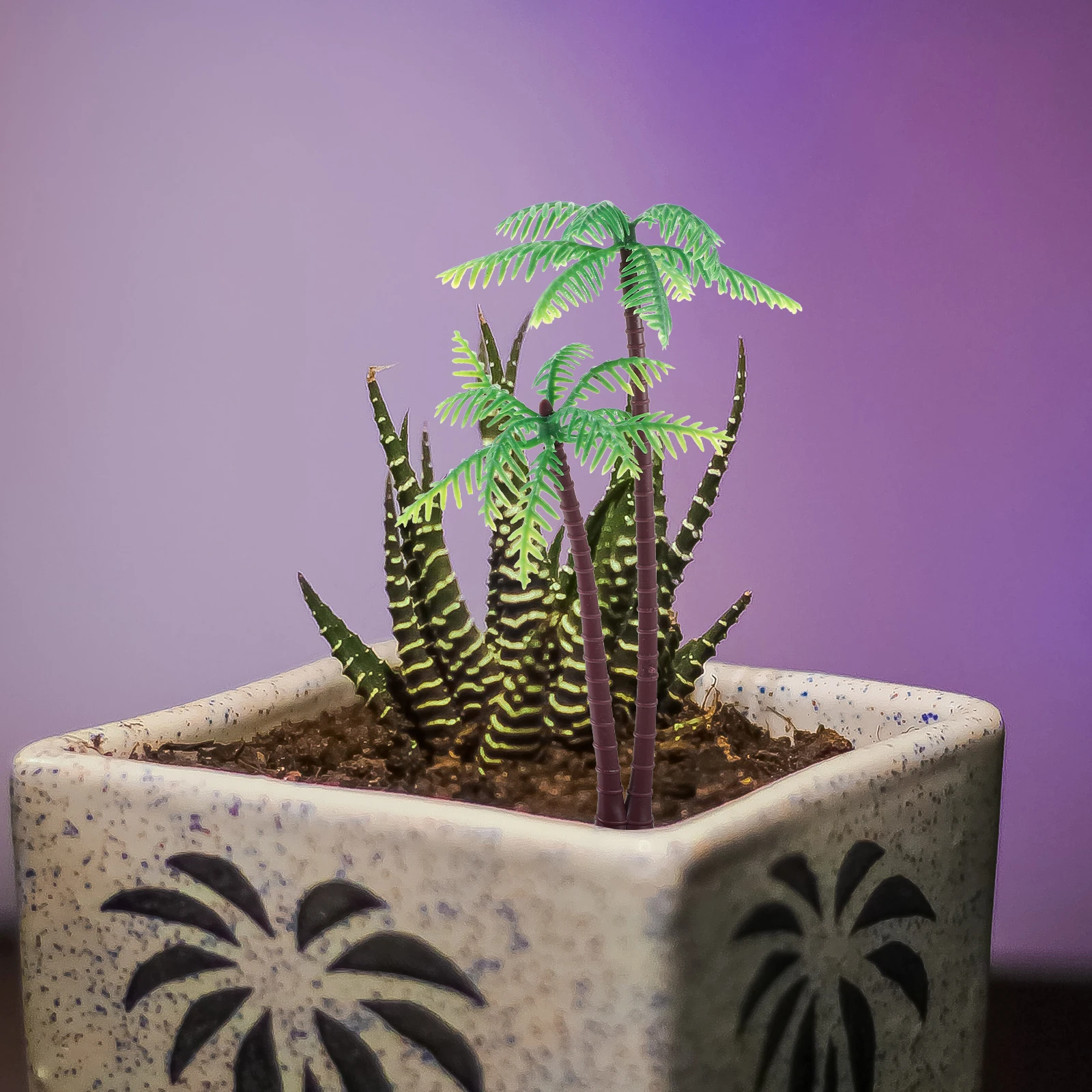 

4 Pcs Simulated Coconut Tree Decoration Accessories Realistic Mini Figurine Vivid Tree Figure Multi Function Table Decor