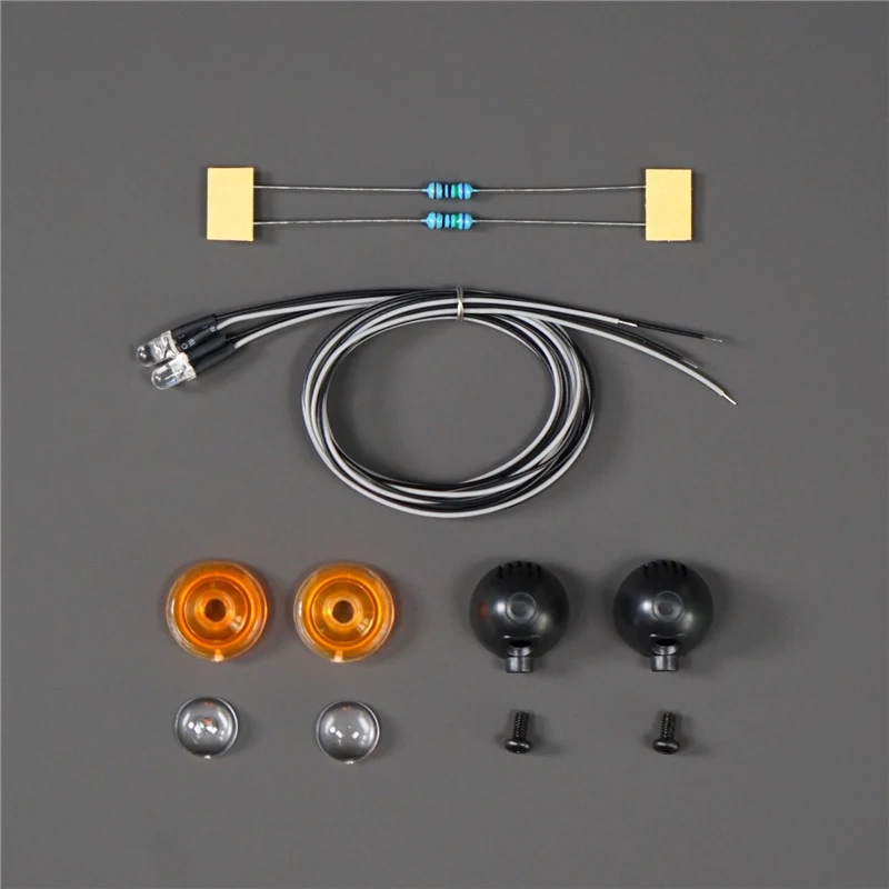 1 paar LED Licht Zoeklicht Spotlight Lamp voor 1/14 Tamiya RC Truck Kipper SCANIA 770 S MAN 1/10 RC Crawler Auto Traxxas DIY