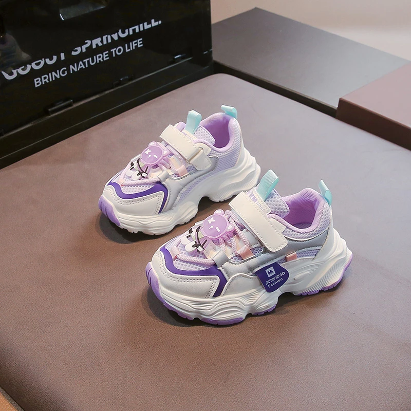 

Детские спортивные кроссовки - модель 2026 года, дышащие, с мягкой подошвой, легкие, с сетчатым верхом, для повседневной носки, для девочек