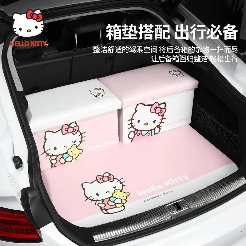 

Sanrio Genuine Car Trunk Storage Box Cute Car Storage Box Storage Box Cartoon New Trunk Storage Hello Kitty Car Accessories