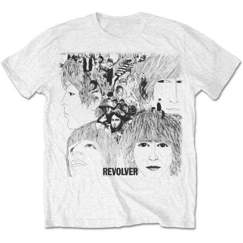 2026 The Beatles Revolver Album Cover Print Cotton T-Shirt 60s Psychedelic Rock Streetwear Unisex Crew Neck Short Sleeve Tee