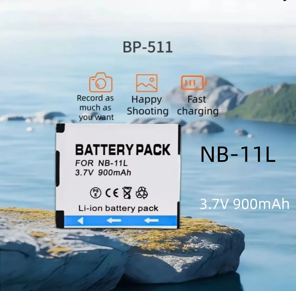Batería para cámara digital NB-11L de 900mAh, batería recargable de NB-11L, adecuada para Canon IXUS 125 240 265 155 145 245 A4000 NB-11L