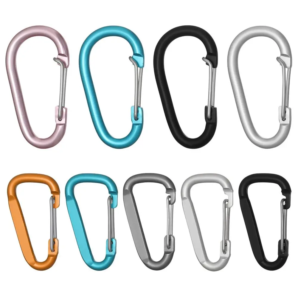 High Quality Equipment Safety Buckle Keychain Alloy Carabiner Camping Hiking Hook Climbing Button