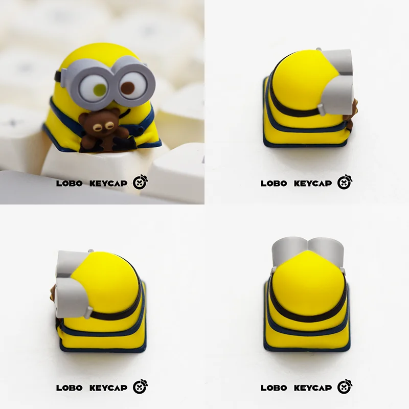 

Despicable Me Minions Bob Series Theme Personalized Design Mechanical Keyboard Decoration Keycap Esc Movie Periphery Fun Gifts