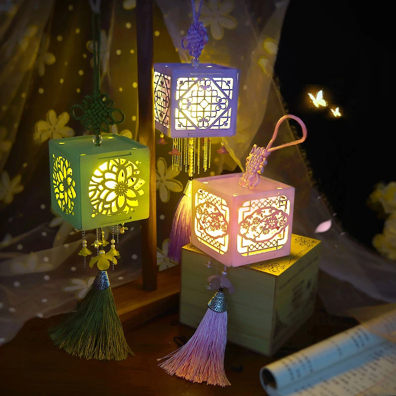 Nuove case delle bambole in legno fai-da-te lanterna cinese Casa kit di costruzione in miniatura con luce a Led Casa delle bambole per regali di compleanno per ragazze