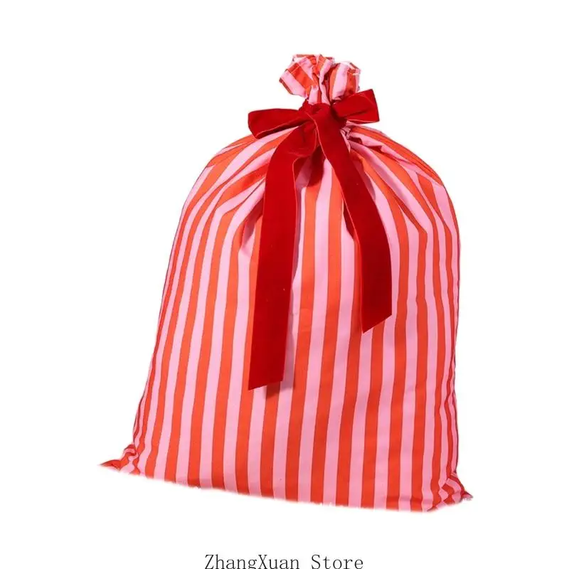 Weihnachtsgeschenktüte mit Kordelzugverschluss für Präsentation und Süßigkeitenservice 3XUF – Detail 4