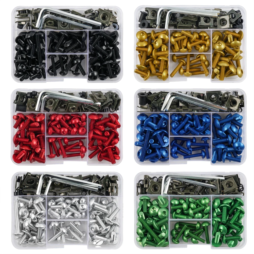 155PCS Fairing Bolts Kit CNC Screws Nut For Honda CBR600RR CBR900RR CBR929RR CBR1000RR CBR 600RR 900RR 929RR 1000RR 600 F2 F3 F4